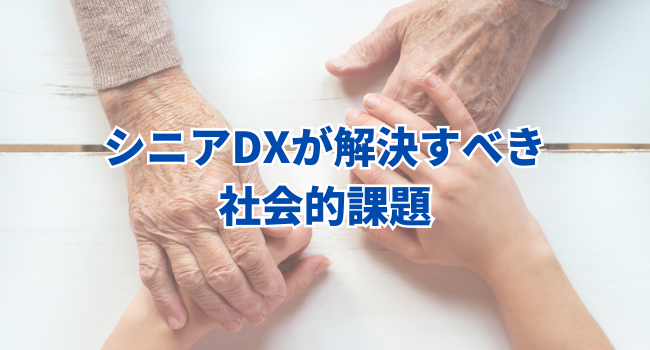 シニアDXが解決すべき社会的課題